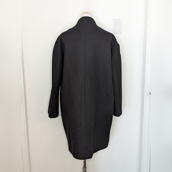 Oak and Fort wool polyester jacket black - Picture 2 of 2